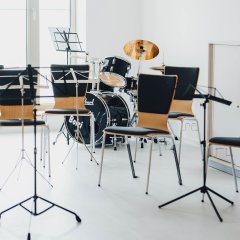 
Schalldichte Proberäume bieten tolle Voraussetzungen für Musikgruppen.
(Foto: Christin Gerstner)
