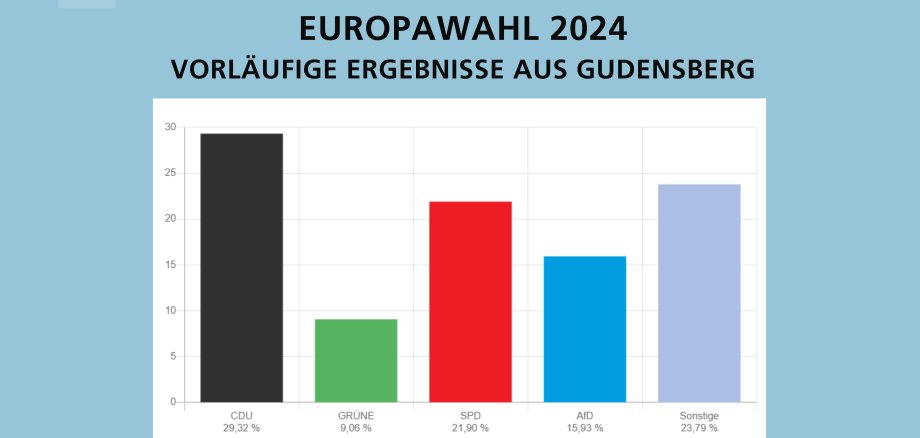 Grafik mit Ergebnissen der Europwahl